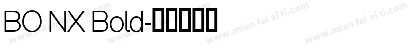 BO NX Bold字体转换